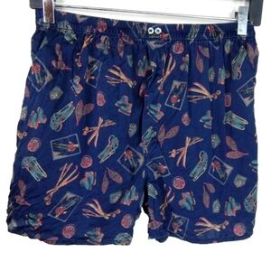 Victoria's Secret Vintage Silk Apres Ski Boxers Sleep Shorts